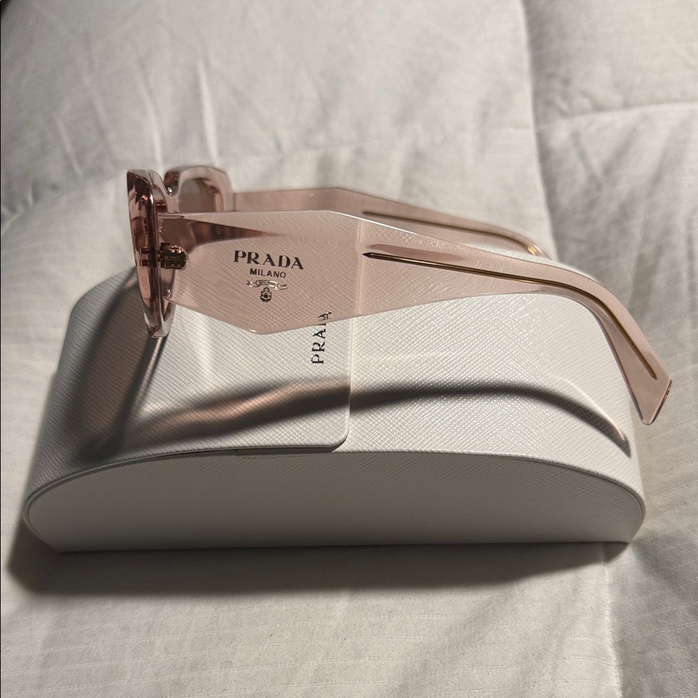 Prada Blush Rectangular Sunglasses - image 2